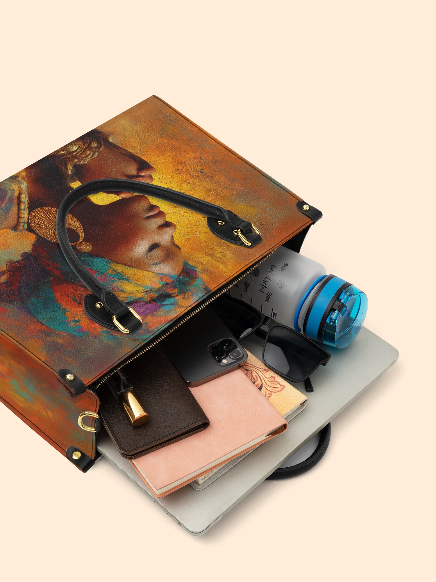 Ebon Grace Premium Leather Handbag QR0HH086