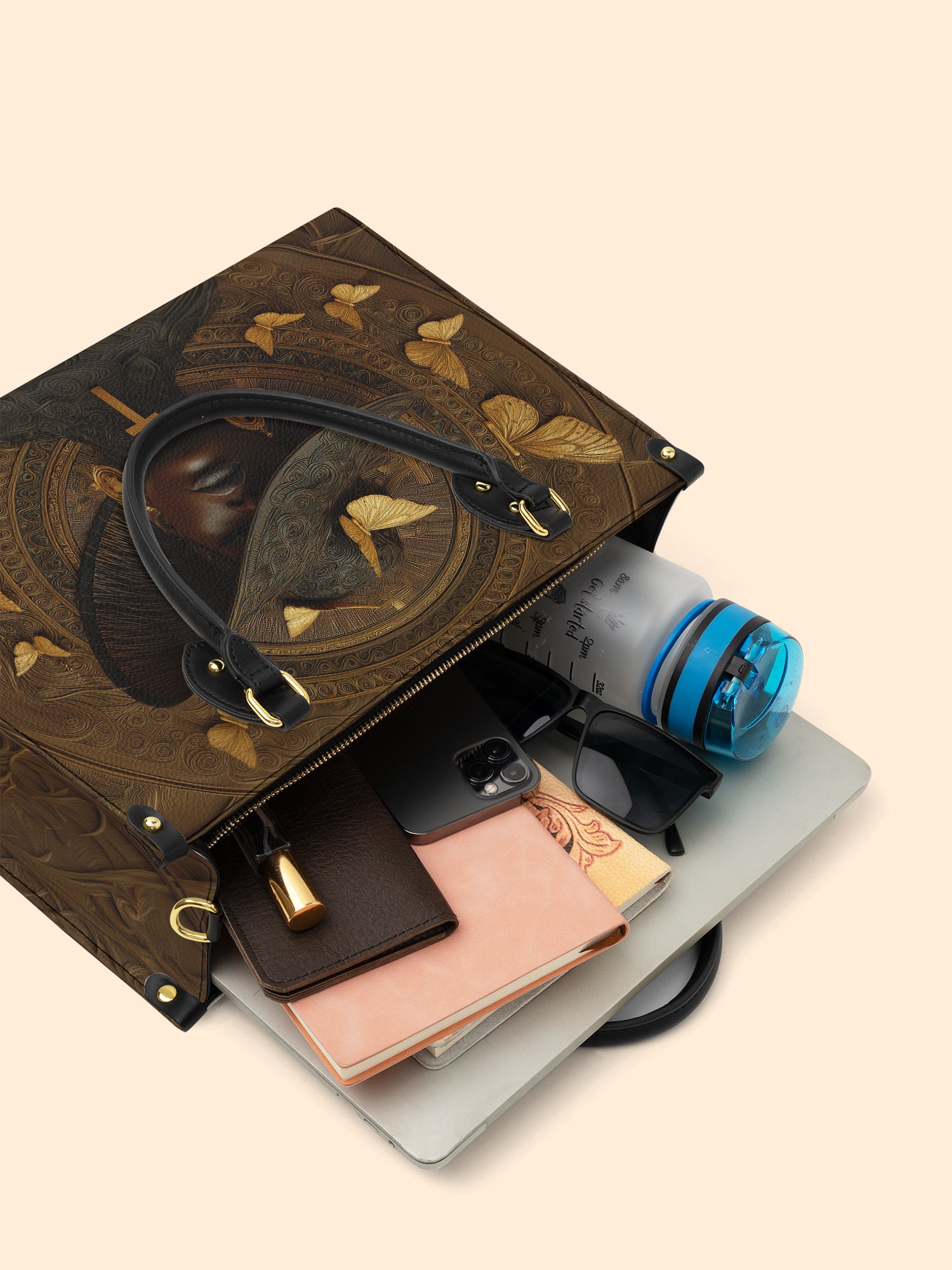 Ancestral Hymn Premium Leather Handbag QR0XD683