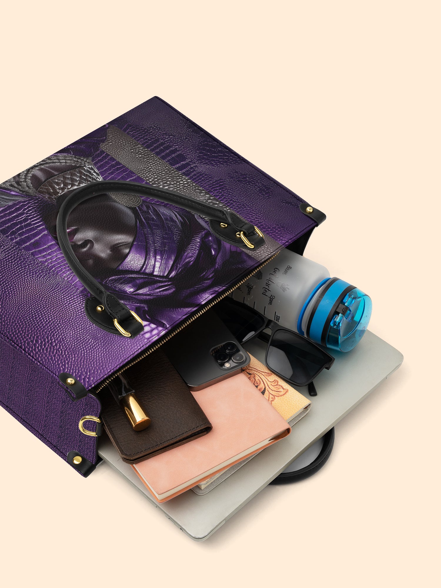 Aveline Noir Premium Leather Handbag QR0XD560