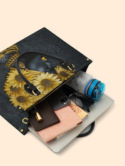 Sunflower Majesty Premium Leather Handbag QR0XD336