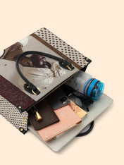 Ivory Luxe Premium Leather Handbag QR0XD569