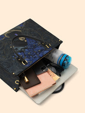 Bluebonnet Moon Empress Premium Leather Handbag QR0XD331