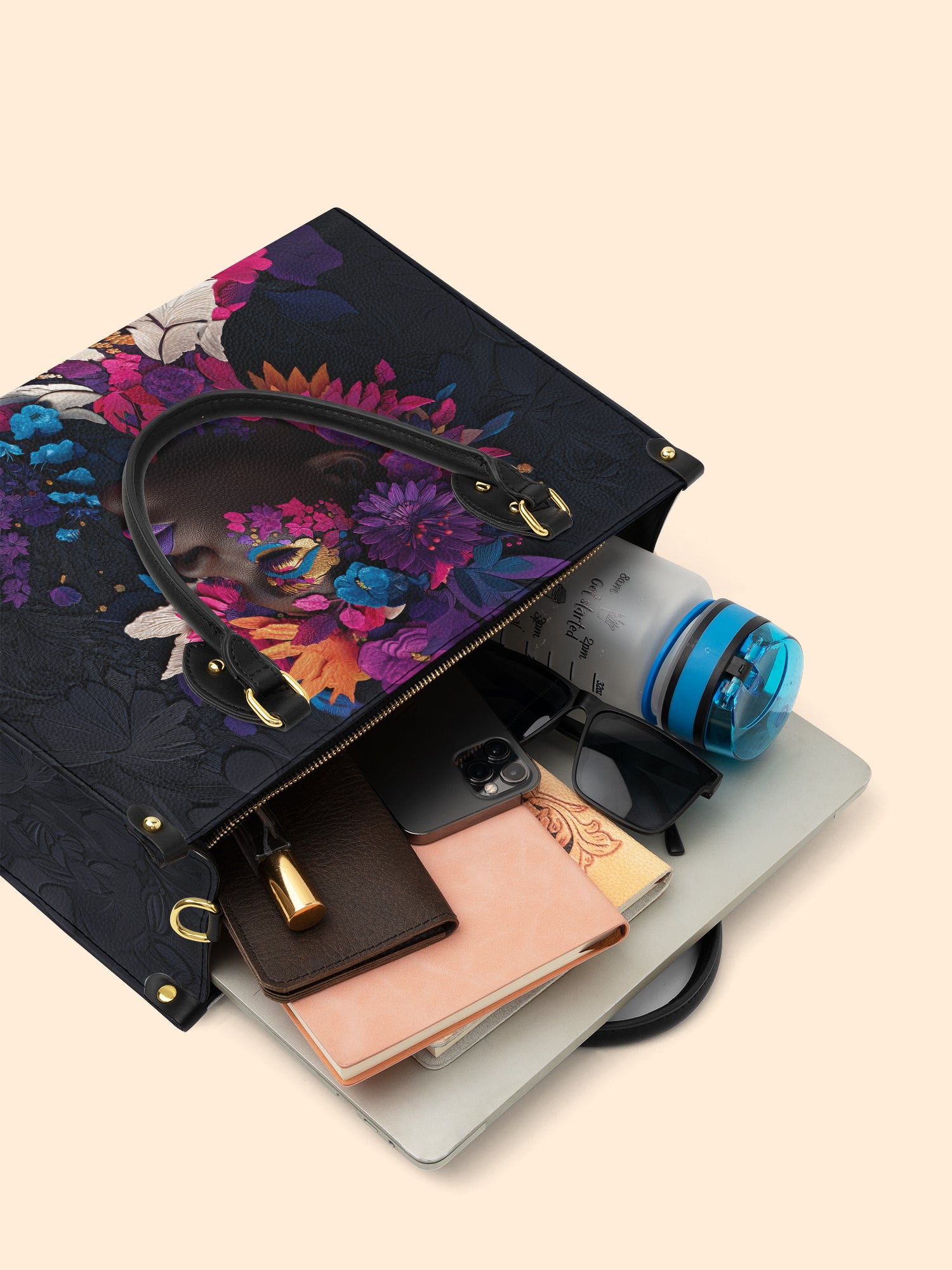 Amethyst Glow Premium Leather Handbag QR0TD223