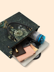 Emerald Cherokee Rose Premium Leather Handbag QR0XD333