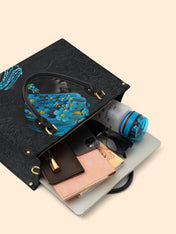 Myosotis Blossom Diva Premium Leather Handbag QR0XD335