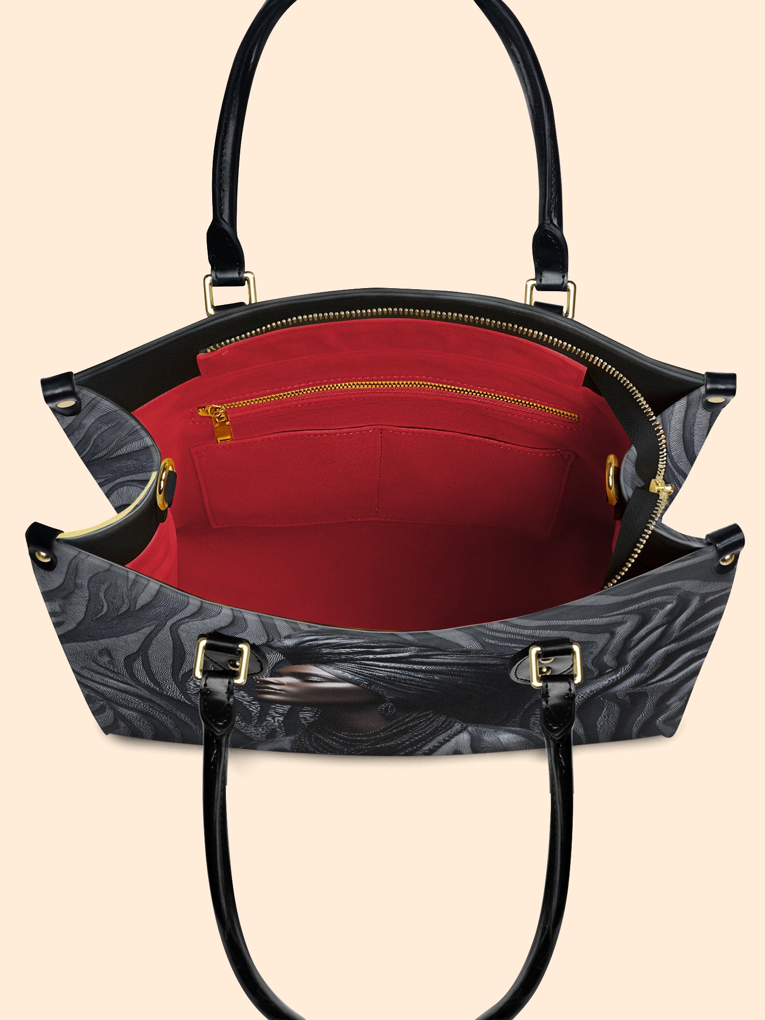 Shadow Elegance Premium Leather Handbag QR0TV143