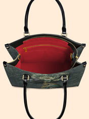 Emerald Cherokee Rose Premium Leather Handbag QR0XD333