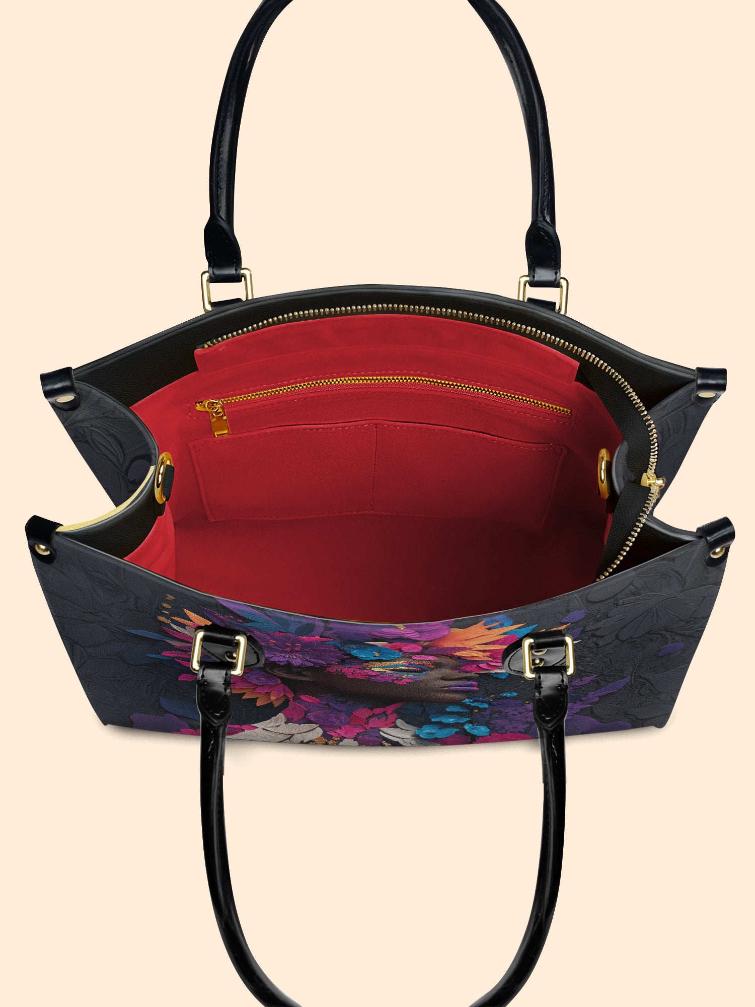 Amethyst Glow Premium Leather Handbag QR0TD223