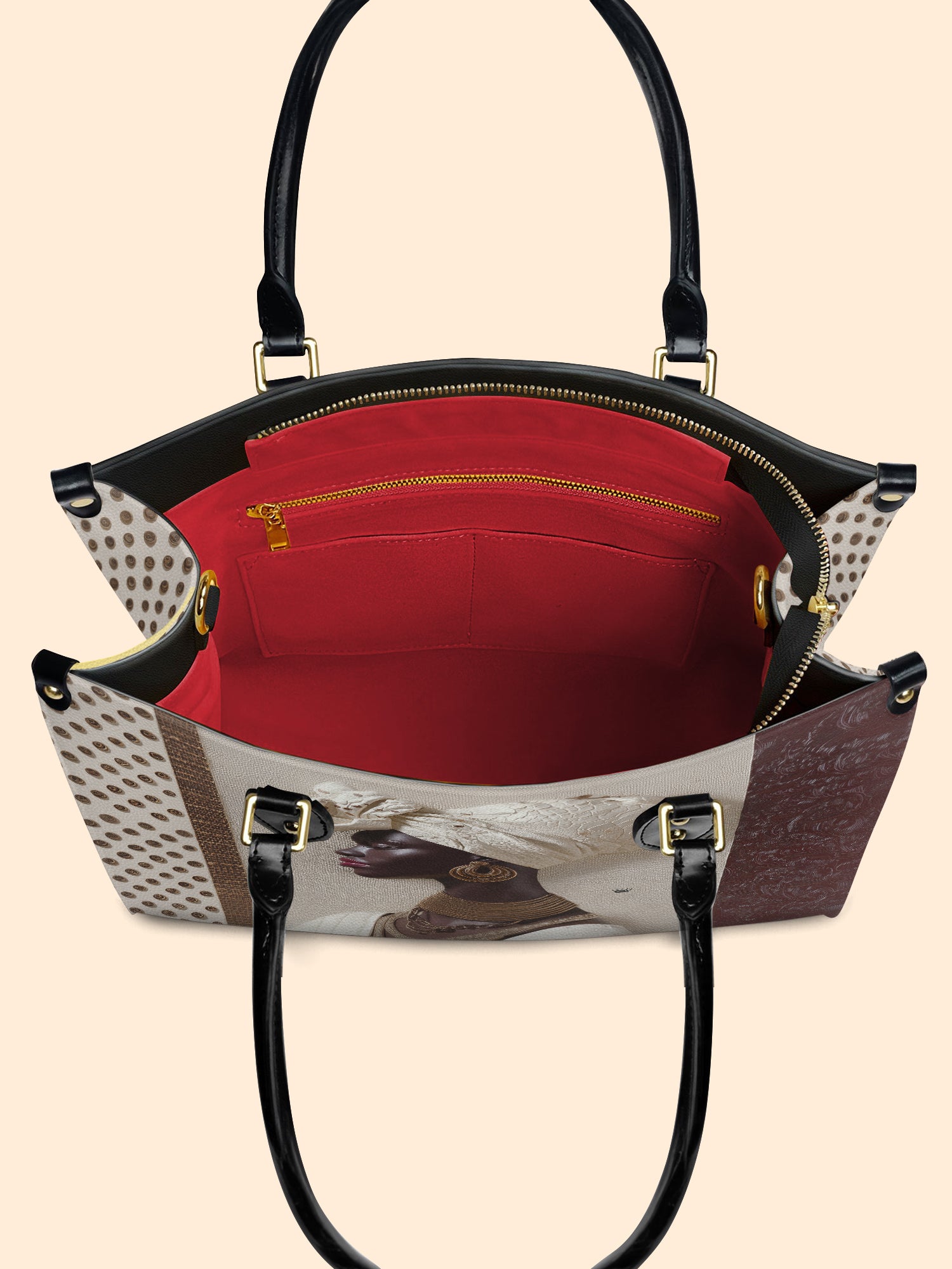 Ivory Luxe Premium Leather Handbag QR0XD569