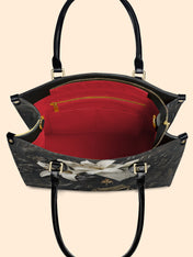 Ivory Lily Goddess Premium Leather Handbag QR0XD334