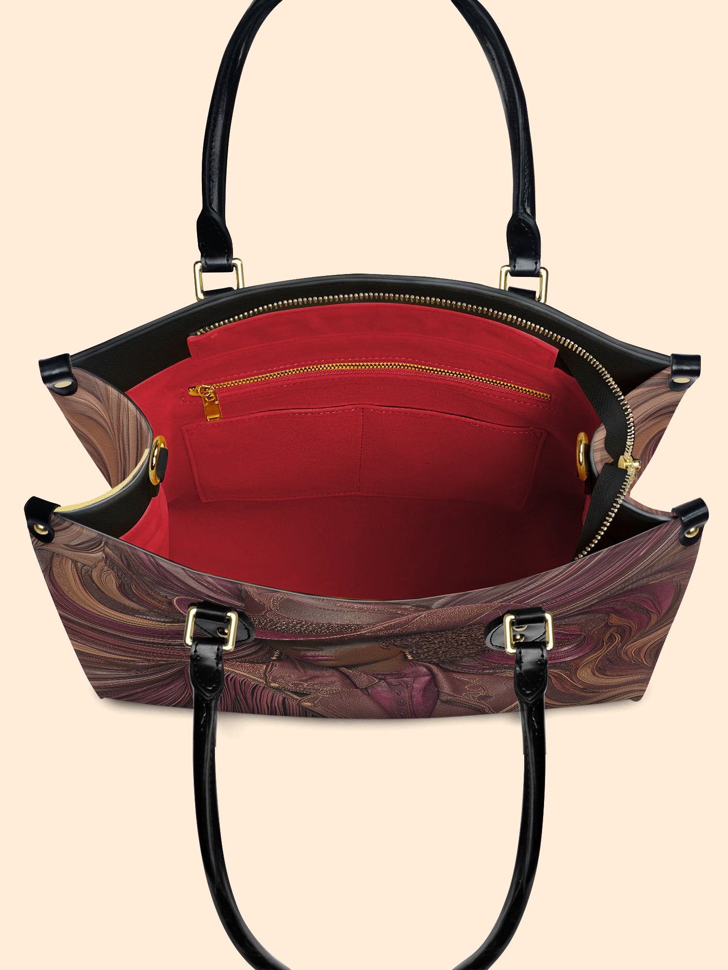 Radiant Melanin Premium Leather Handbag QR0TD229
