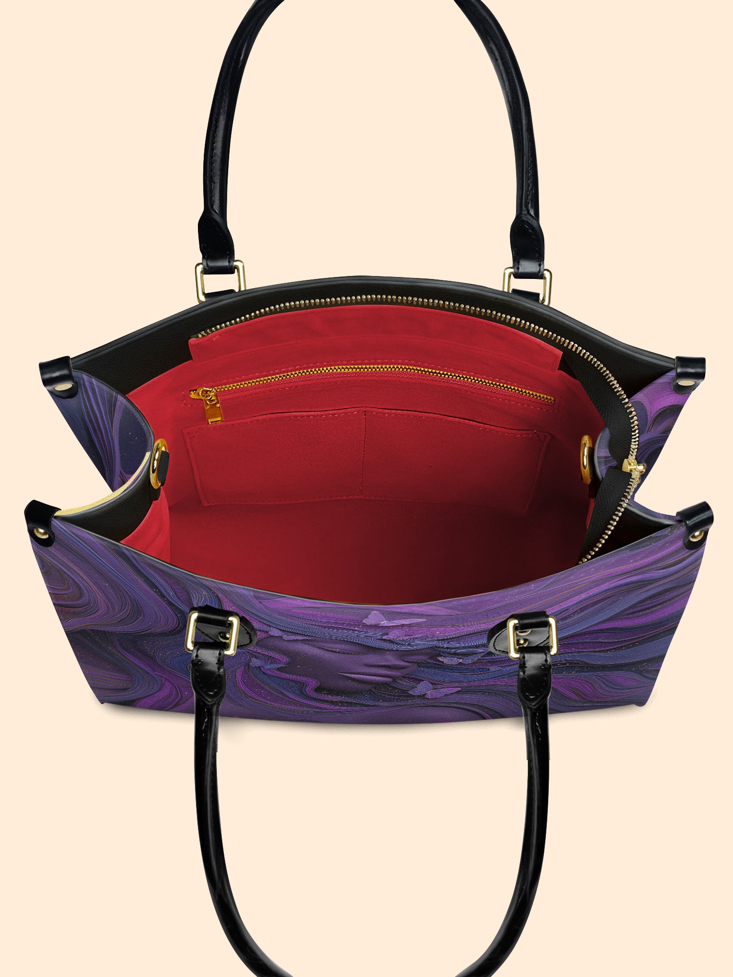 Lush Aura Premium Leather Handbag QR0TD231