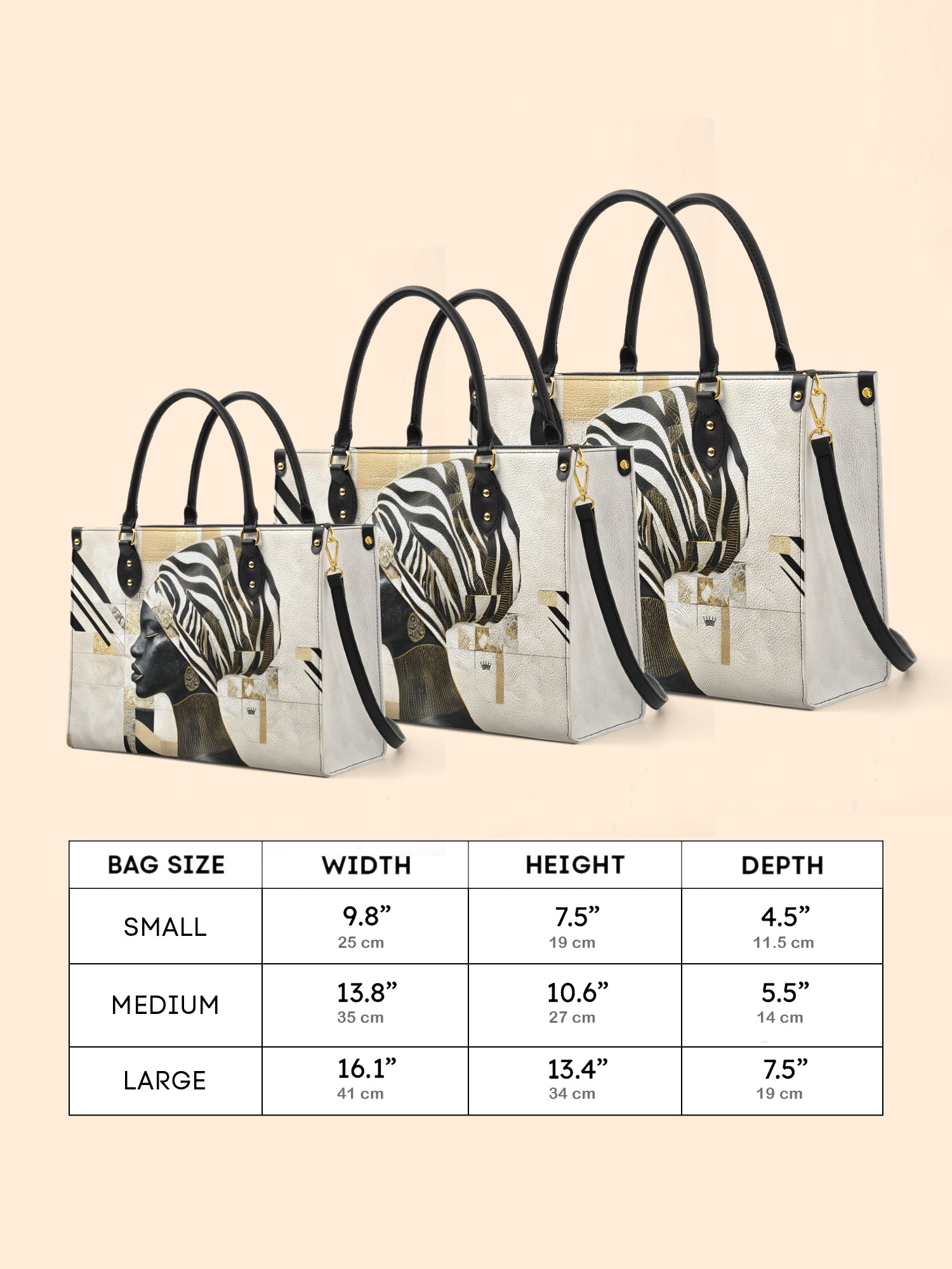 Symphony In Stripes Premium Leather Handbag QR0TV128