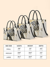 Symphony In Stripes Premium Leather Handbag QR0TV128