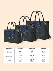 Bluebonnet Moon Empress Premium Leather Handbag QR0XD331