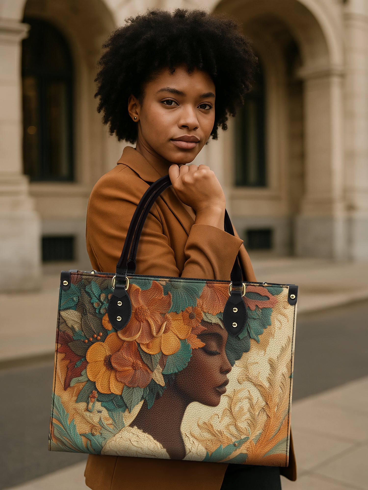 Blossom Divinity Premium Leather Handbag QR0HH070