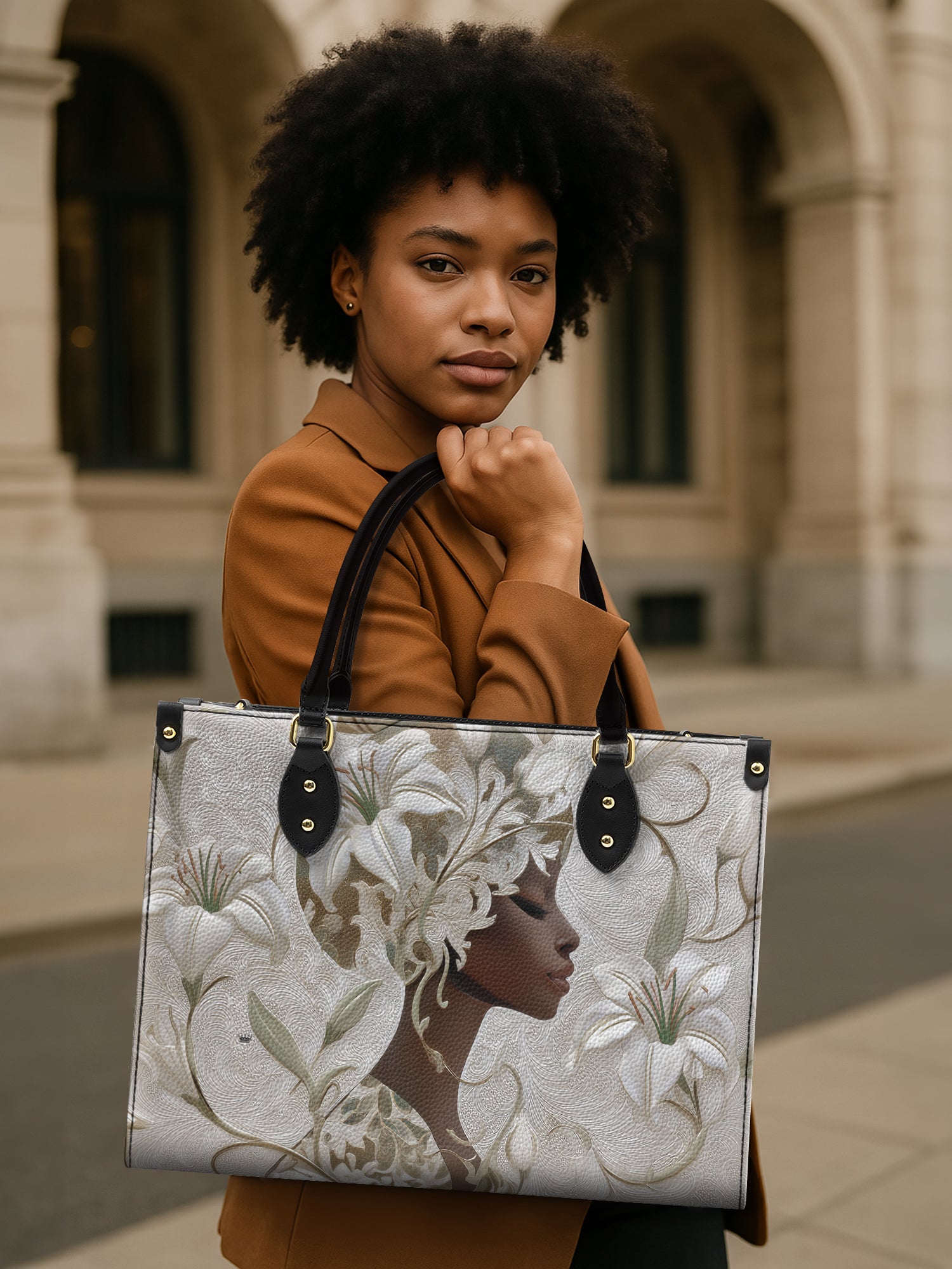 Lily Royalty Premium Leather Handbag QR0HH127