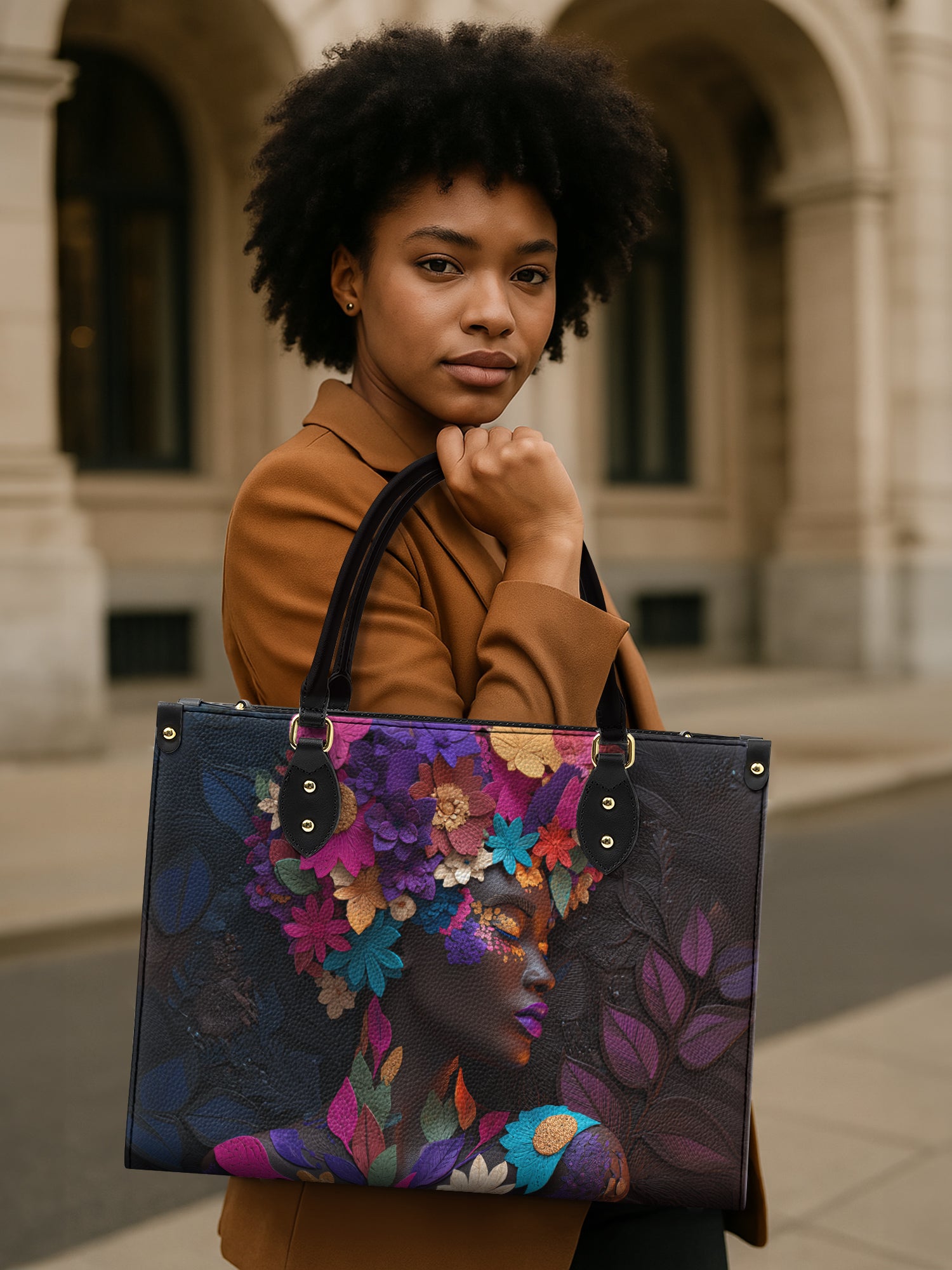 Rose Essence Premium Leather Handbag QR0TD235