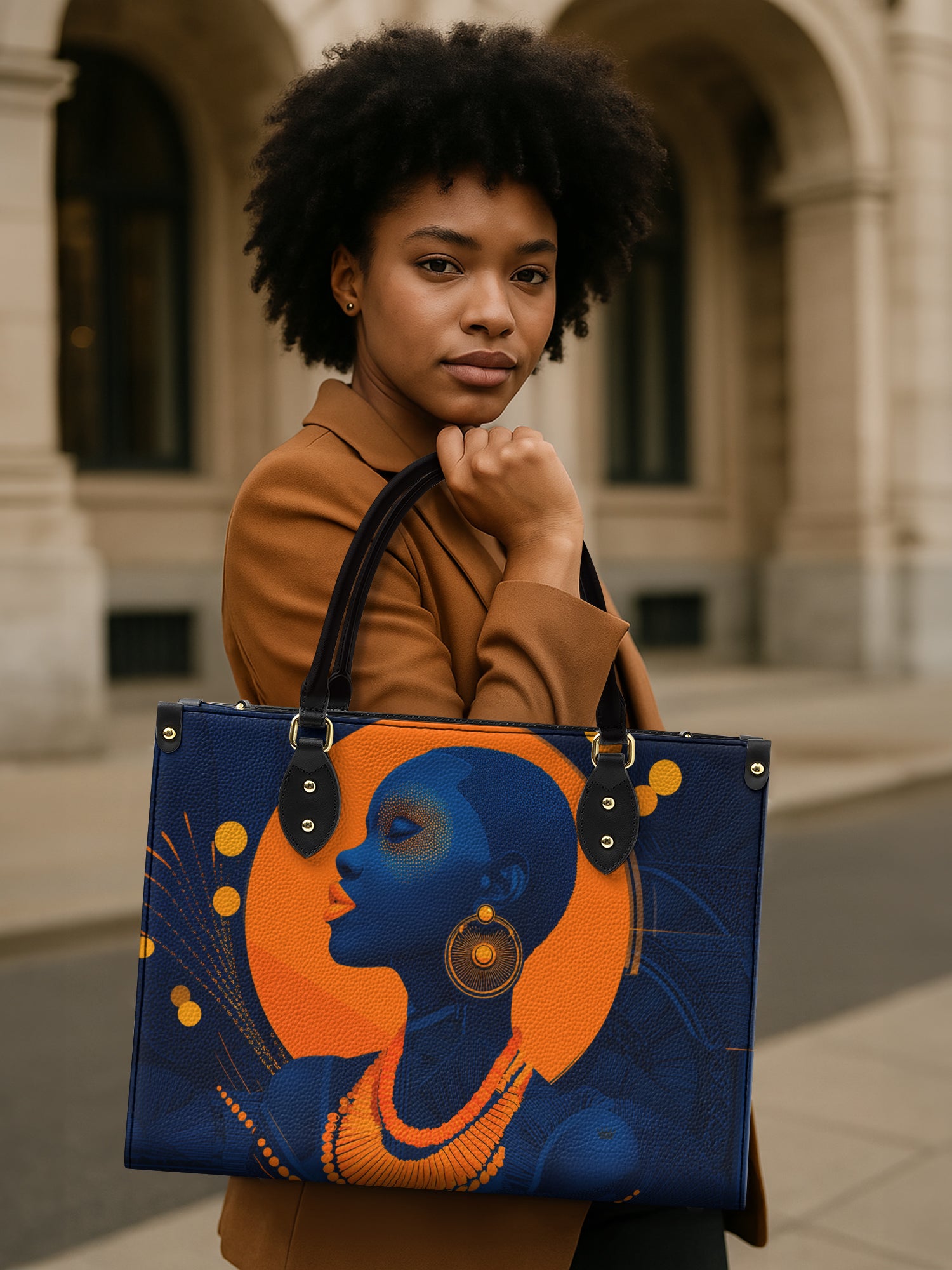 Crownless Queen Premium Leather Handbag QR0TD400