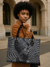 Midnight Crown Premium Leather Handbag QR0TV140