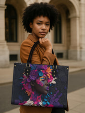 Amethyst Glow Premium Leather Handbag QR0TD223