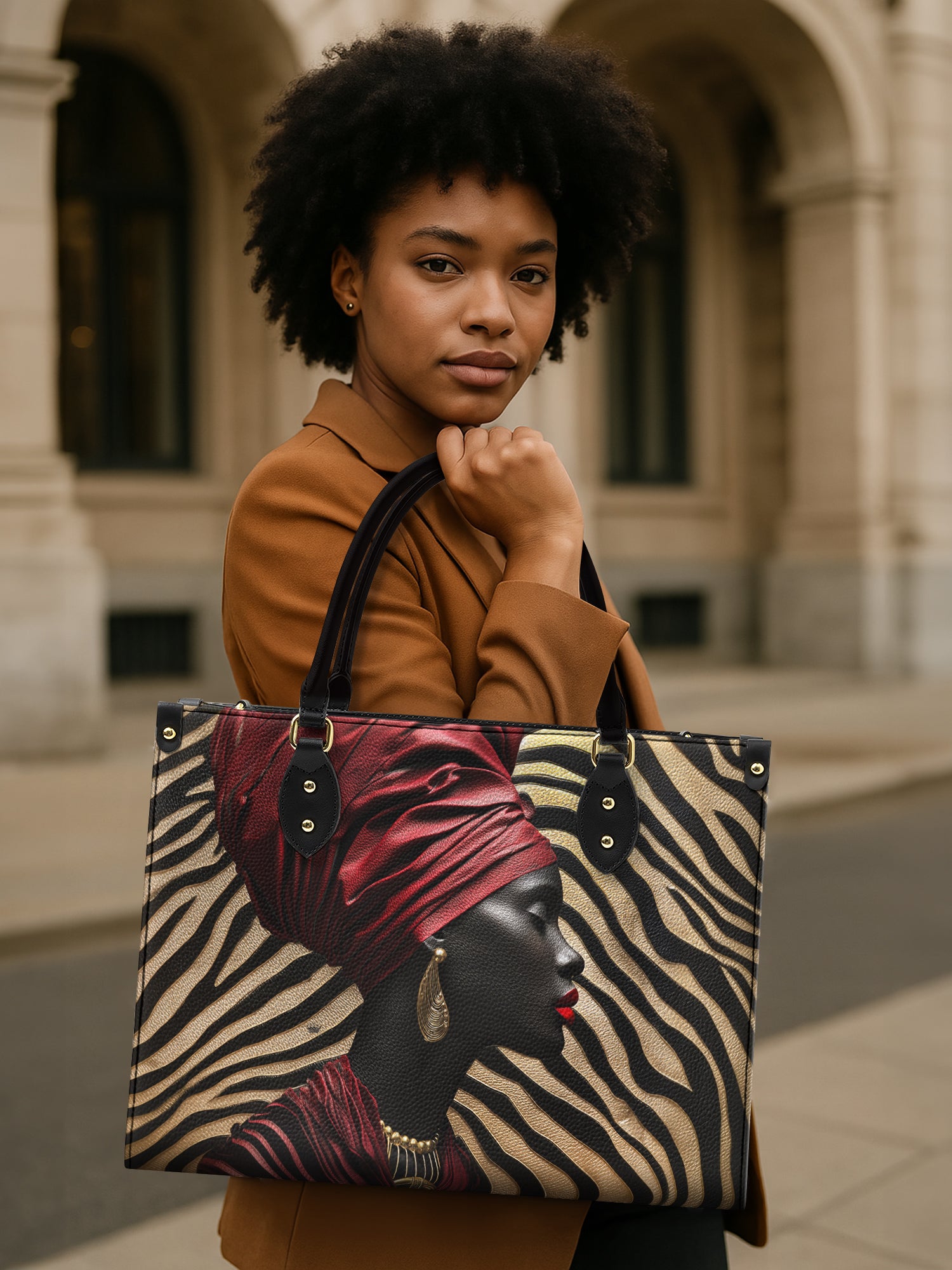 Crimson Reverie Premium Leather Handbag QR0TV131