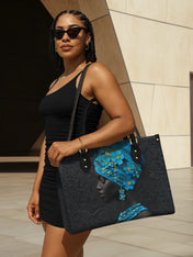 Myosotis Blossom Diva Premium Leather Handbag QR0XD335