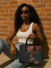 Adinkra Essence Premium Leather Handbag QR0XD456