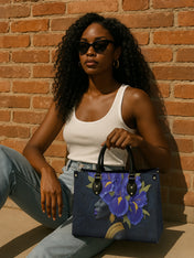 Iris Crown Premium Leather Handbag QR0XD337