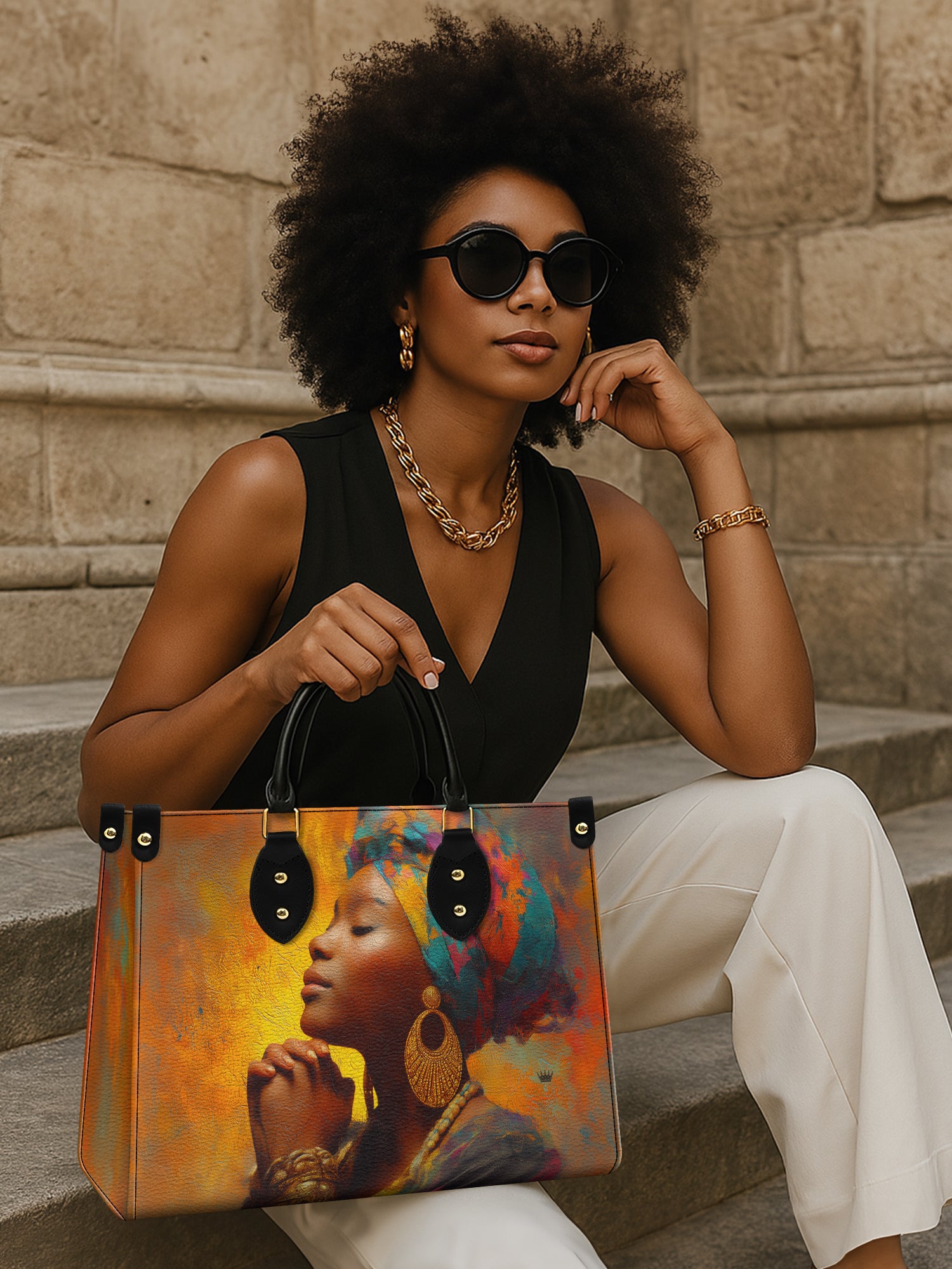 Ebon Grace Premium Leather Handbag QR0HH086