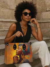 Ebon Grace Premium Leather Handbag QR0HH086