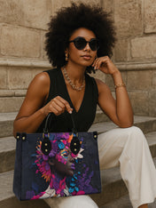 Amethyst Glow Premium Leather Handbag QR0TD223