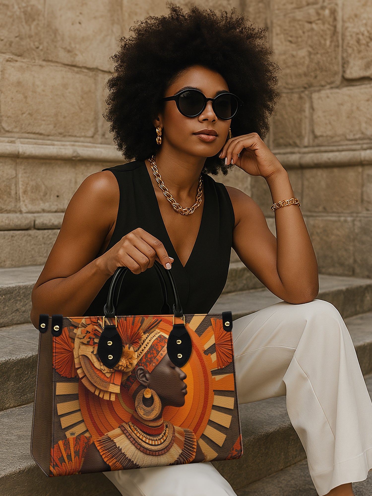 Heritage Crown Premium Leather Handbag QR0TD248