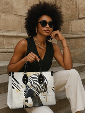 Symphony In Stripes Premium Leather Handbag QR0TV128