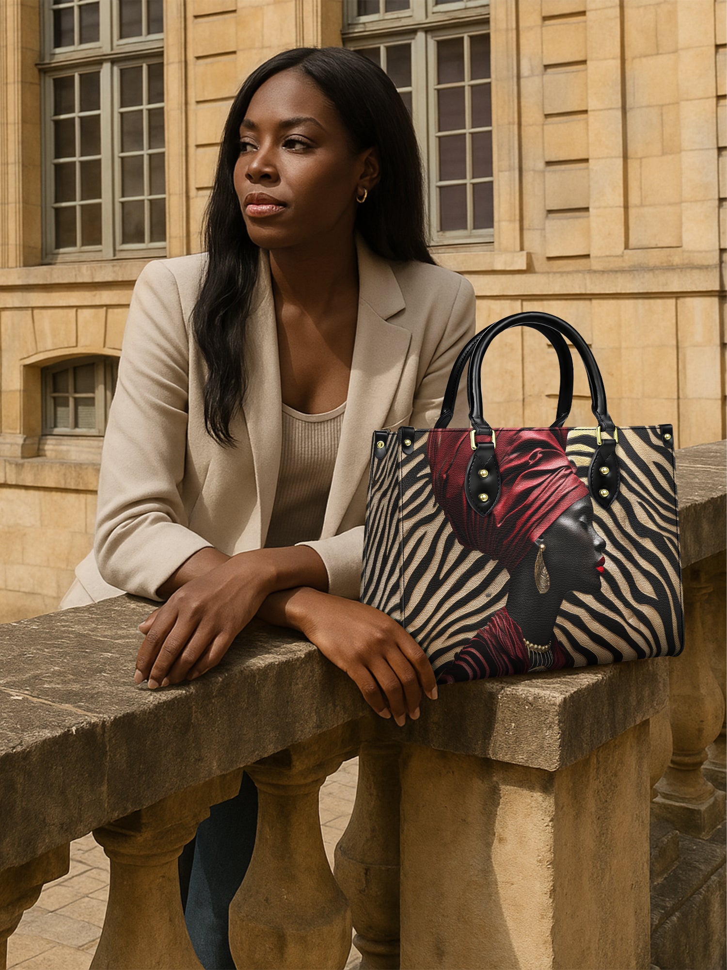 Crimson Reverie Premium Leather Handbag QR0TV131