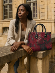 Rose Passion Premium Leather Handbag QR0HH130