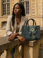 Emerald Cherokee Rose Premium Leather Handbag QR0XD333