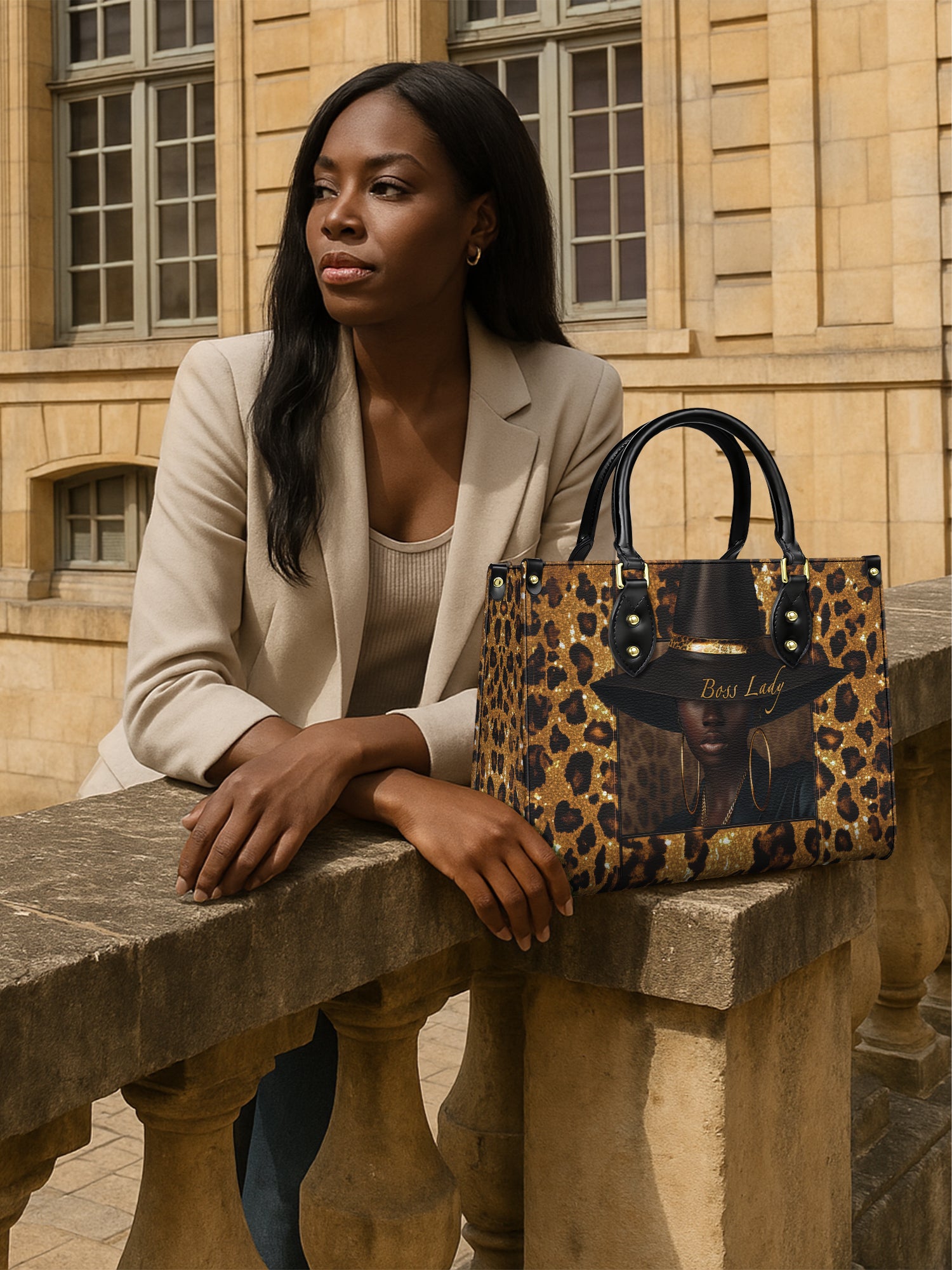 Boss Lady Premium Leather Handbag QR0XD401