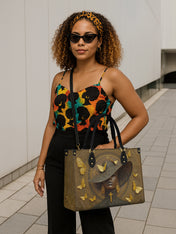 Ancestral Hymn Premium Leather Handbag QR0XD683