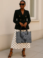 Midnight Crown Premium Leather Handbag QR0TV140