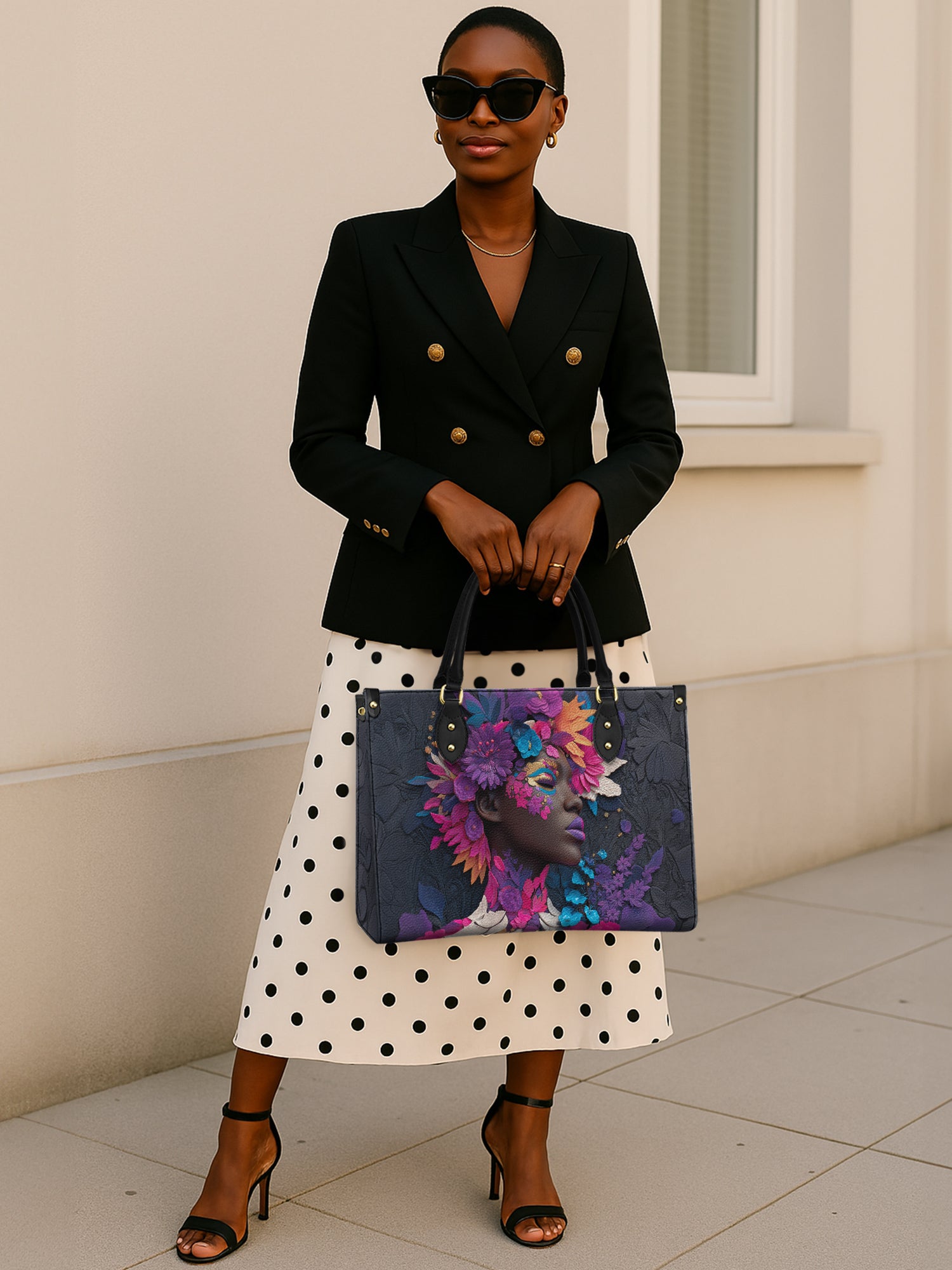 Amethyst Glow Premium Leather Handbag QR0TD223