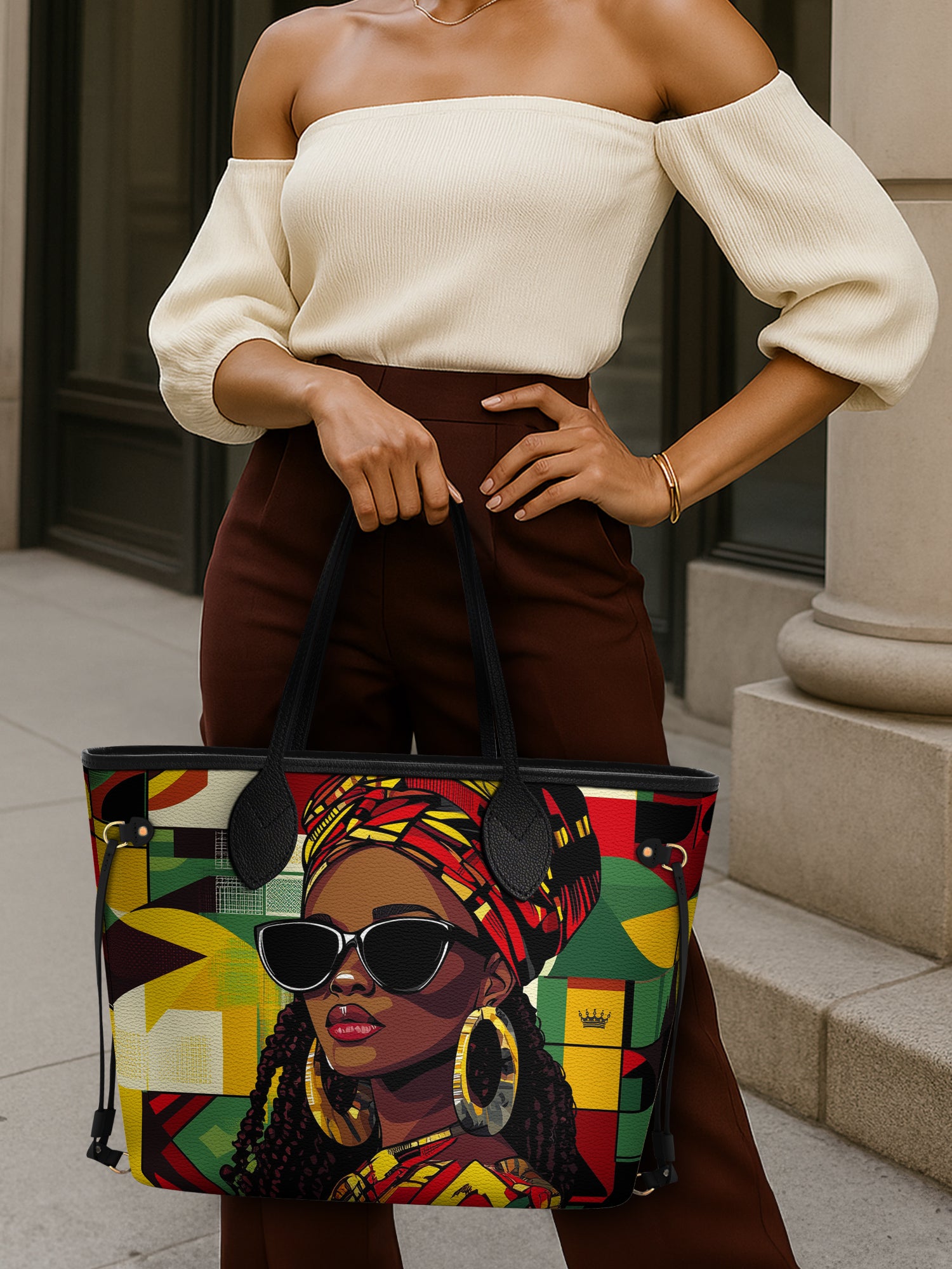 Bold Essence Classic Shopper Tote QR0XD368