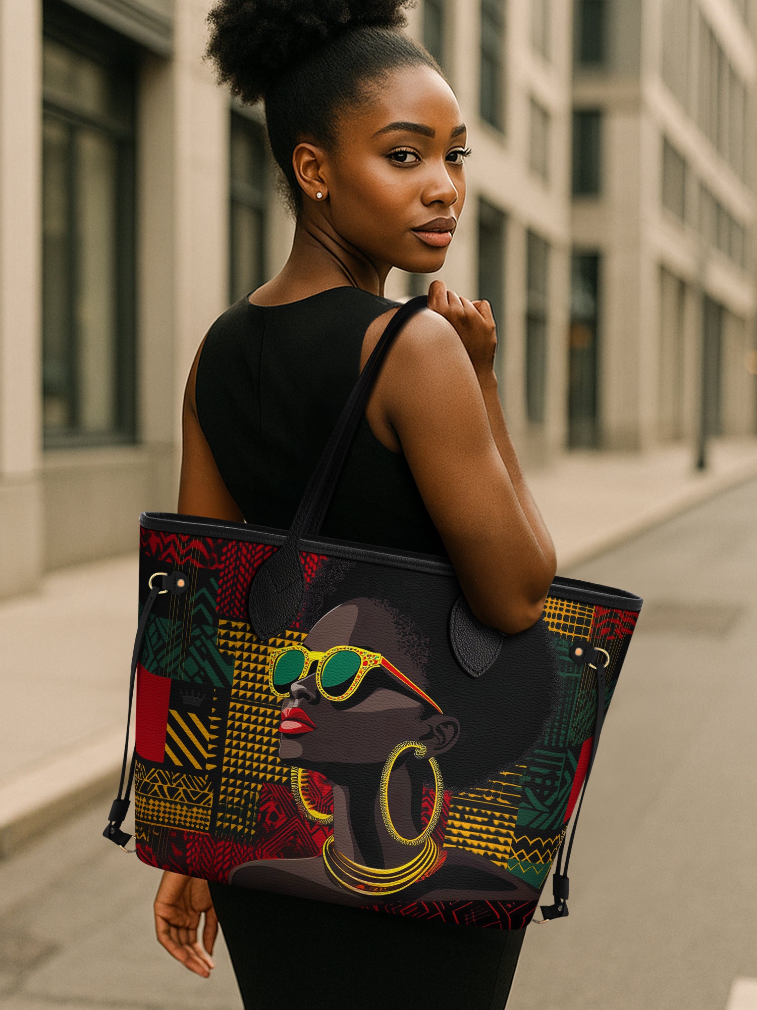 Golden Aura Classic Shopper Tote QR0XD366