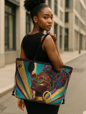 Golden Radiance Classic Shopper Tote QR0XD412