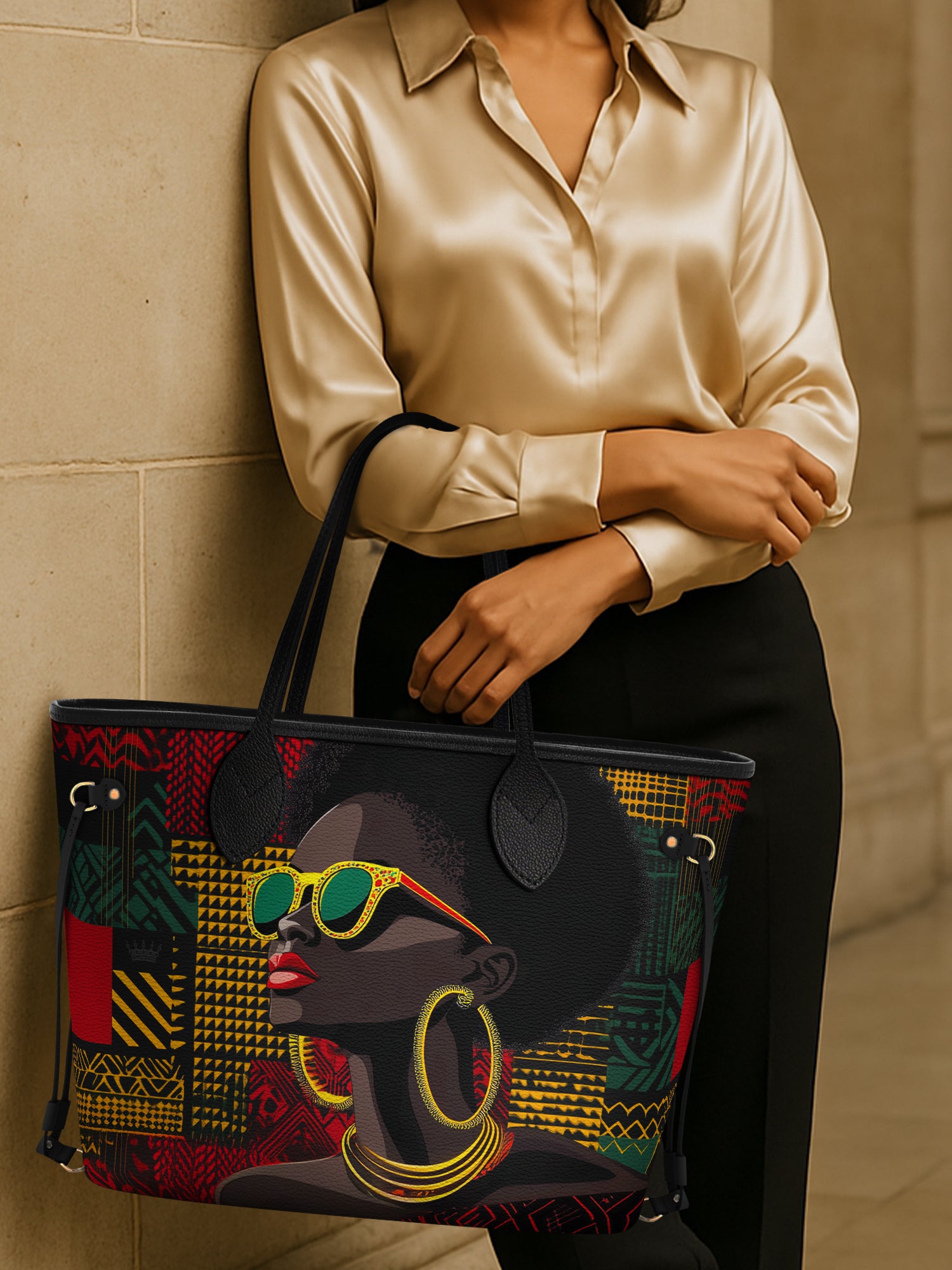 Golden Aura Classic Shopper Tote QR0XD366