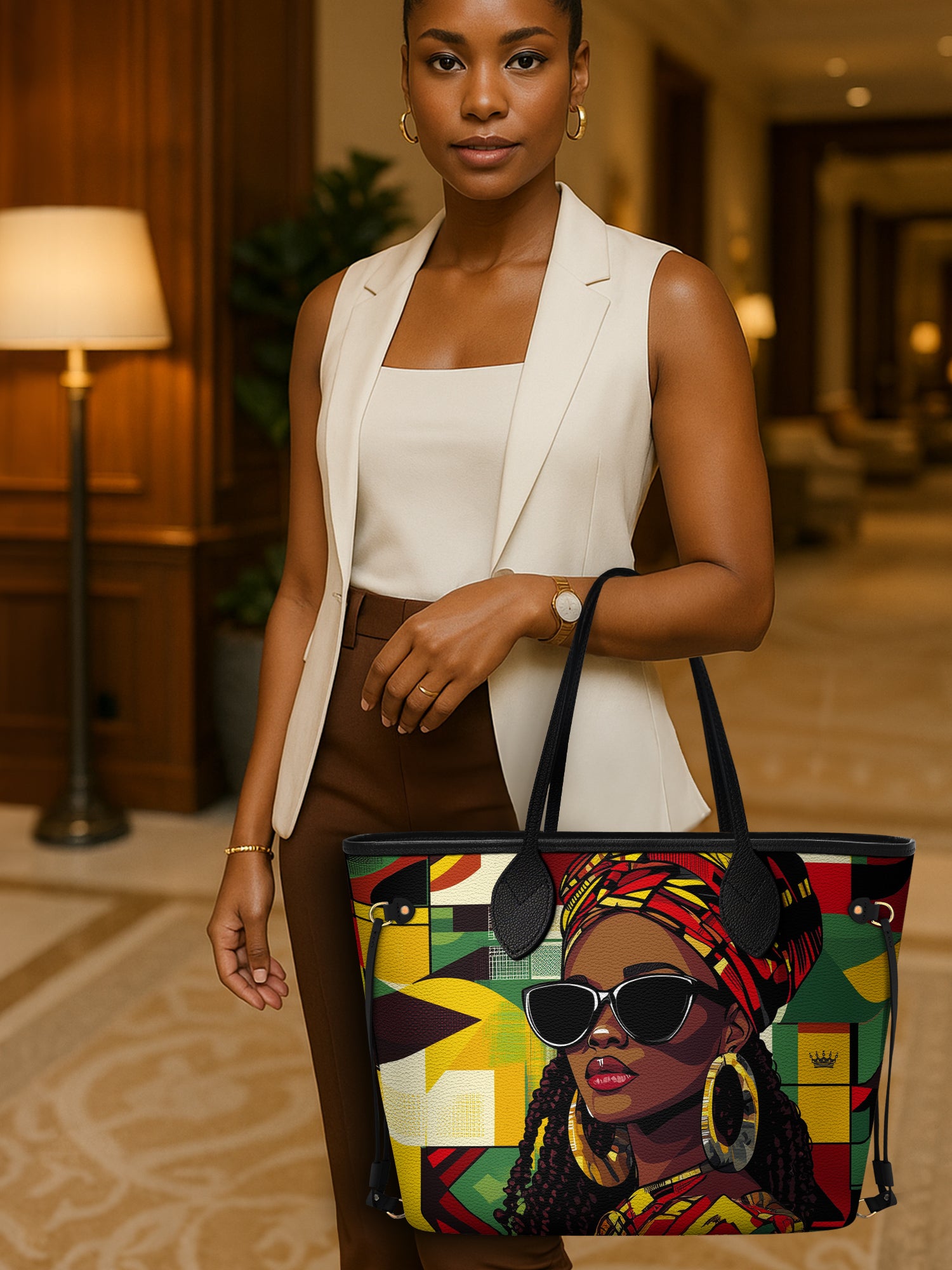 Bold Essence Classic Shopper Tote QR0XD368