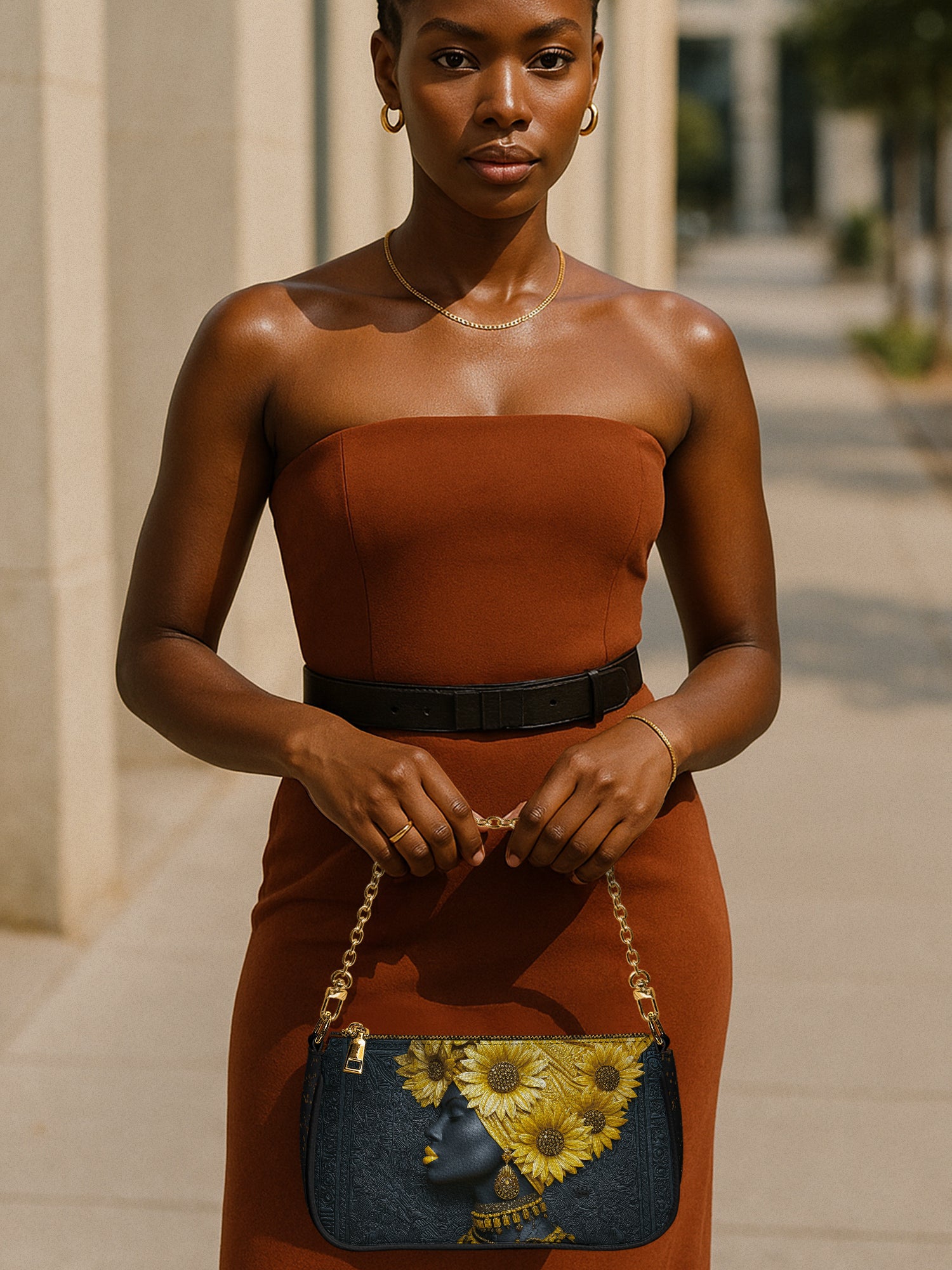 Sunflower Majesty Classic Zip Pochette QR0XD344