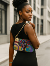 Afro Luxe Spiral Classic Zip Pochette QR0XD419