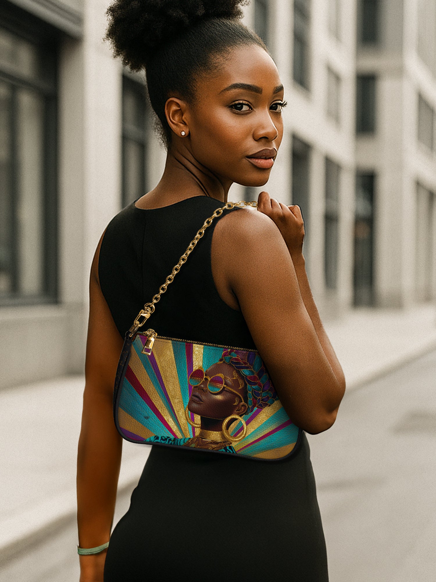 Golden Radiance Classic Zip Pochette QR0XD418