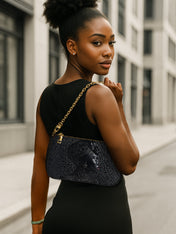 AfroGloss Leopard Classic Zip Pochette QR0XD475